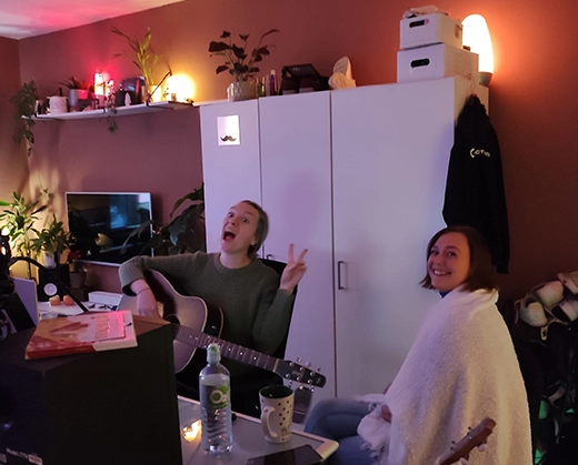foto van een songwriting workshop