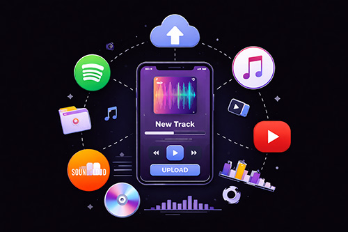 Muziek distributie naar Spotify en streaming platforms